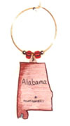 Alabama wine charm