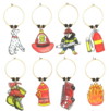 personalized fire fighter charms
