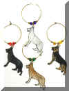 4 german sheppard charms