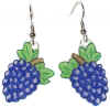 purple grape earrings