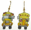 school bus earrings
