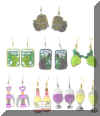 wine theme earring collection