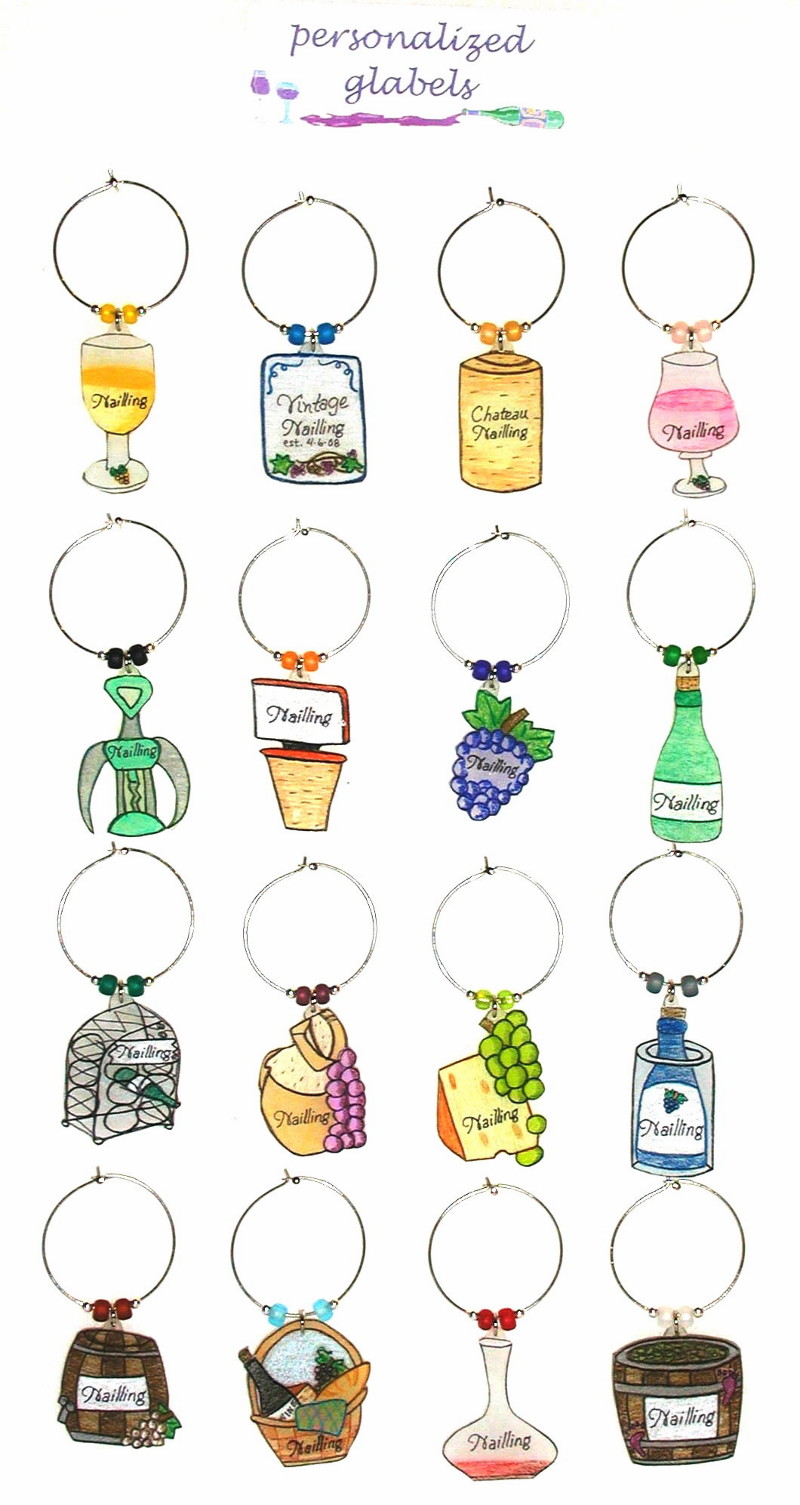 wine charms