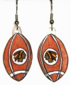 indians football earrings