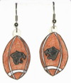 panther's football earring charms