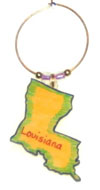 Louisiana wine charm