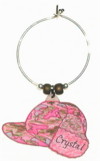 pink camo hat charm