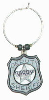 sheriff's badge charm