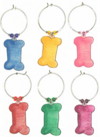 colorful dog bone charms