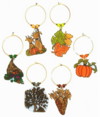 fall wine charms