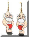 naked santa earrings